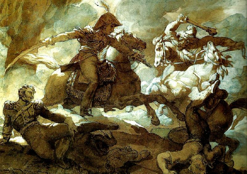 combat de cavaliers, charles emile callande